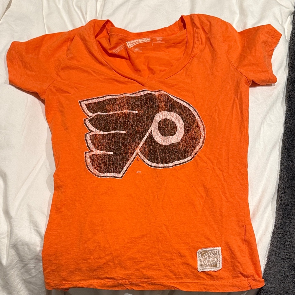 Orange Flyers V Neck Shirt